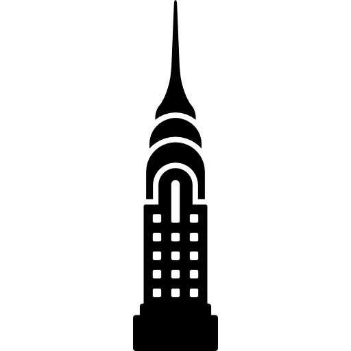 famoso edificio di new york  icona