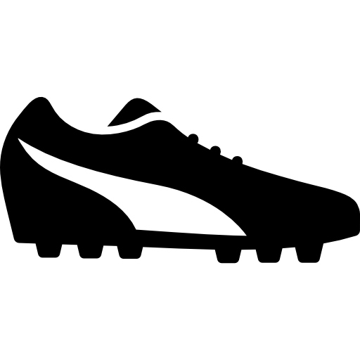 zapatilla deportiva de running para futbolistas  icono