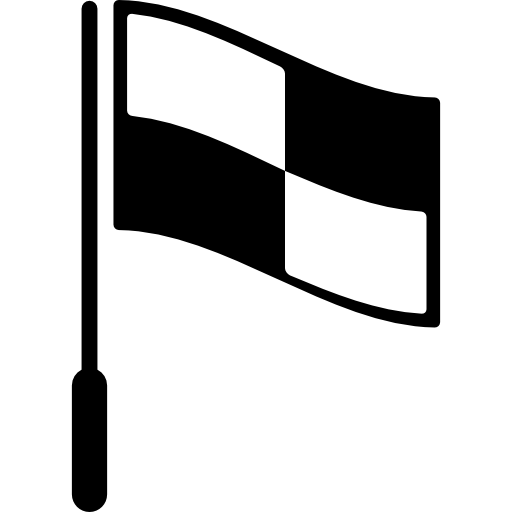 Sportive checkered flag tool  icon