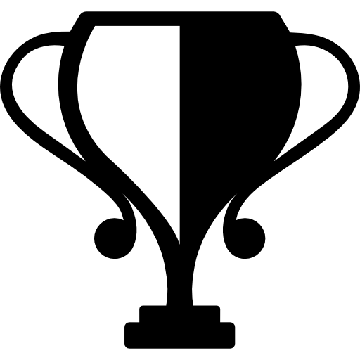 Sportive competition trophy symbol  icon