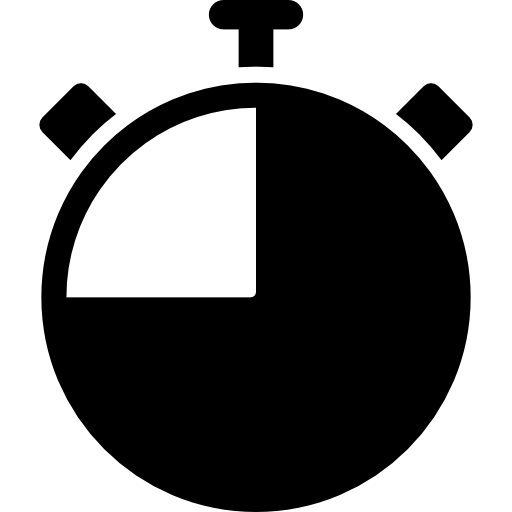 herramienta de temporizador o cronómetro para controlar el tiempo  icono
