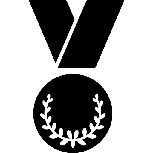 sportieve medaille ketting  icoon
