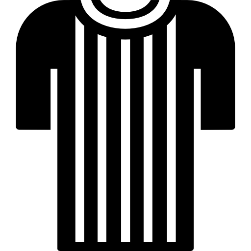 Striped sportive t shirt  icon