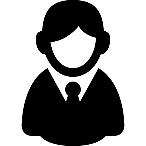símbolo de usuário masculino casual  Ícone