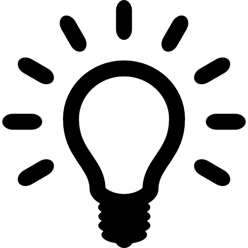Bright lightbulb Basic Rounded Filled icon