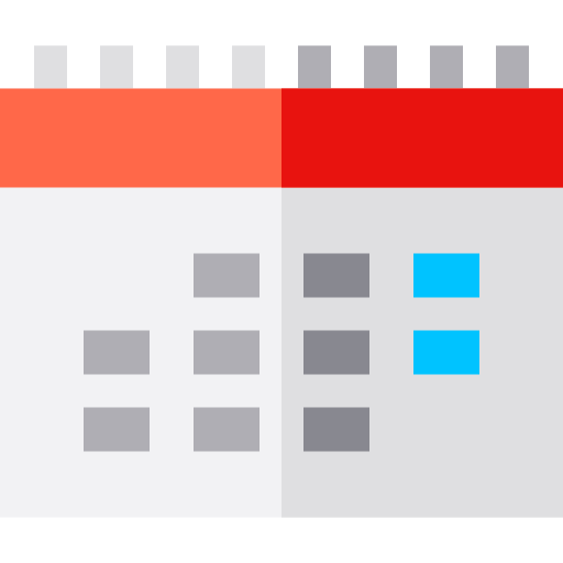 kalender Basic Straight Flat icon