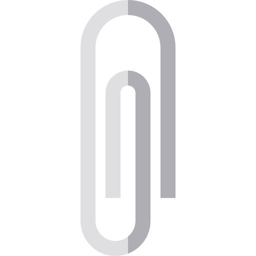 Paperclip Basic Straight Flat icon