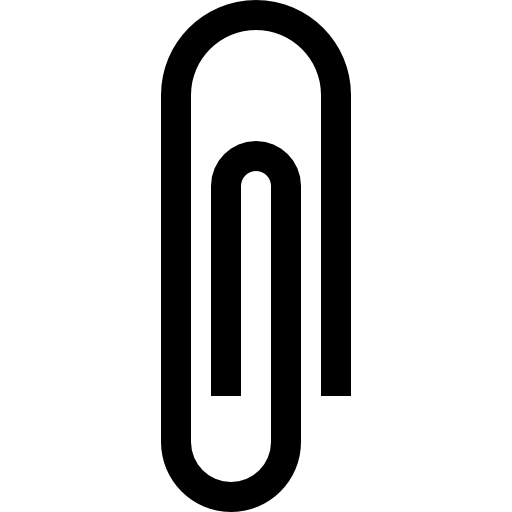 spinacz Basic Straight Lineal ikona