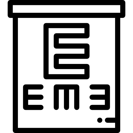 okulistyka Detailed Rounded Lineal ikona