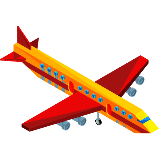 Aeroplane Roundicons Premium Isometric icon