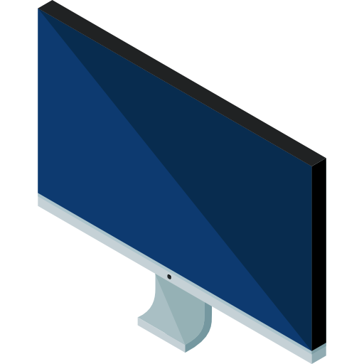 monitor Roundicons Premium Isometric icono