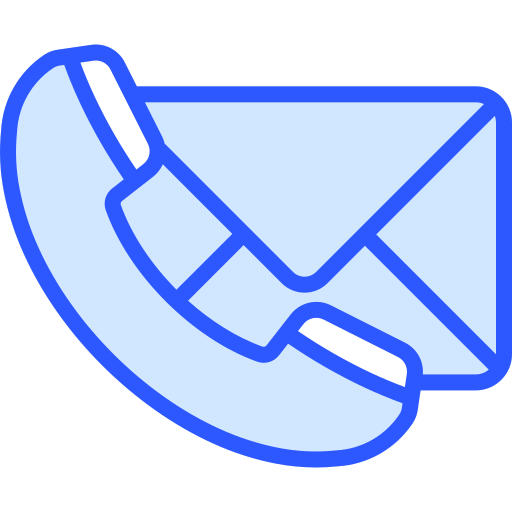 Contact mail Generic Blue icon