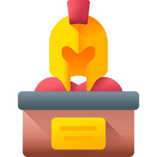 casco 3D Color icono