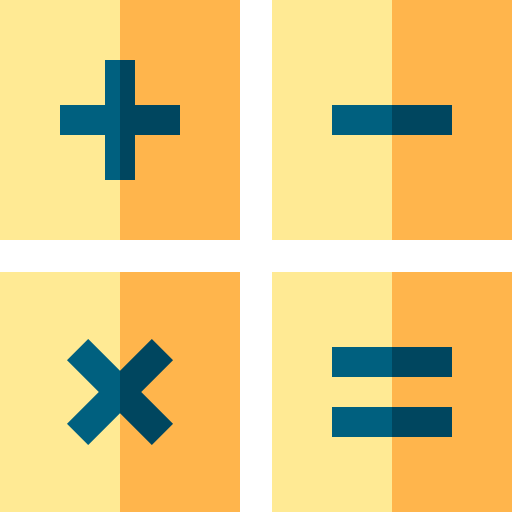 Maths Basic Straight Flat icon