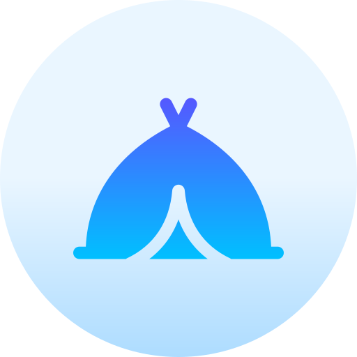 テント Basic Gradient Circular icon
