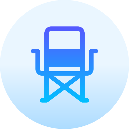 Chair Basic Gradient Circular icon