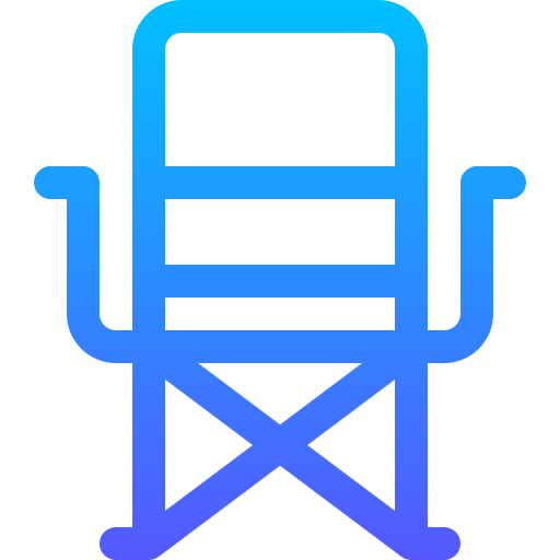 Chair Basic Gradient Lineal color icon