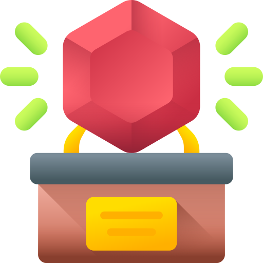 Рубин 3D Color иконка