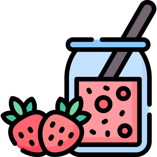 Strawberry jam Special Lineal color icon