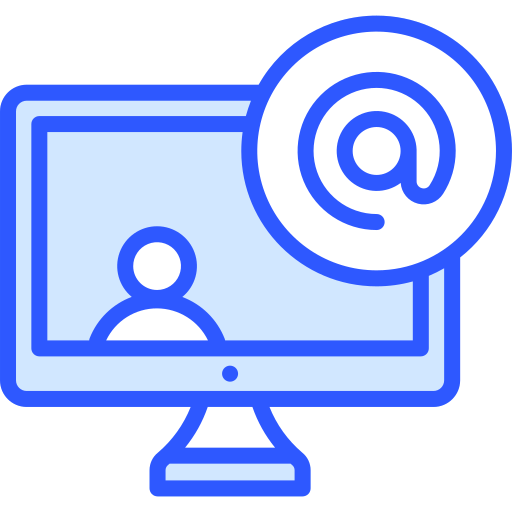 desktop-computer Generic Blue icon