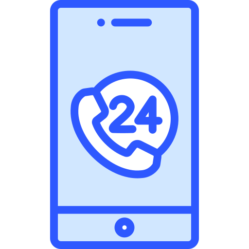 24時間 Generic Blue icon