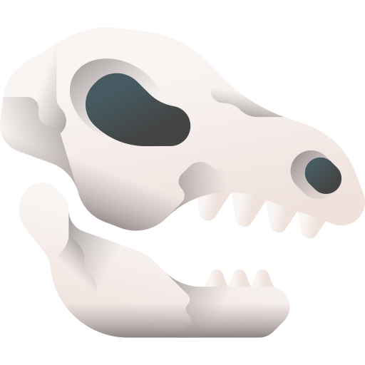 頭蓋骨 3D Color icon