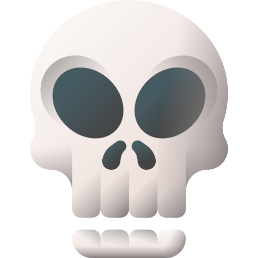頭蓋骨 3D Color icon