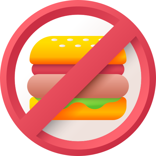 食べ物が無い 3D Color icon