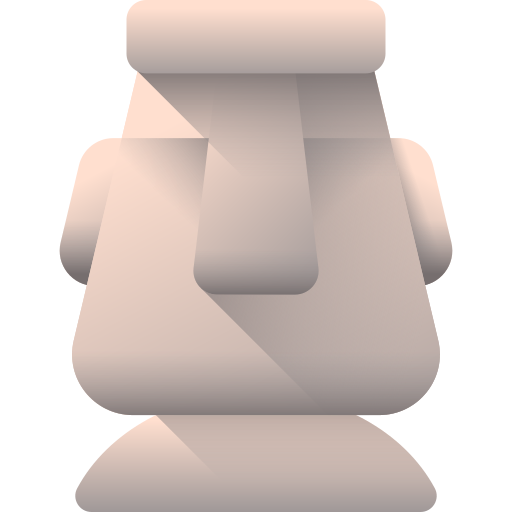 Moai 3D Color icon
