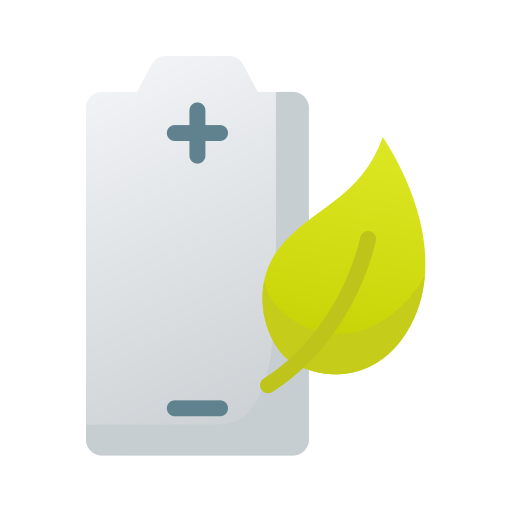 batería ecológica Generic Flat Gradient icono