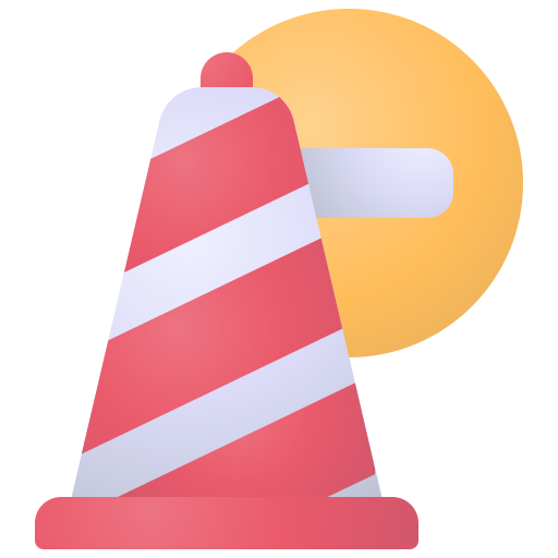 cone de tráfego Generic Flat Gradient Ícone