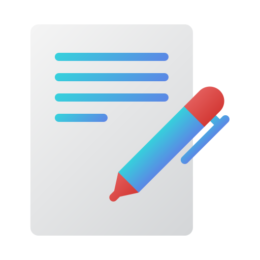 Contract Generic Flat Gradient icon