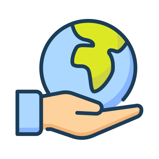 Save the planet Generic Thin Outline Color icon