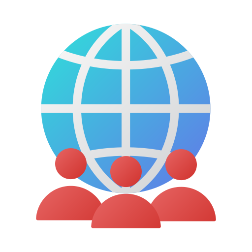 Globalization Generic Flat Gradient icon