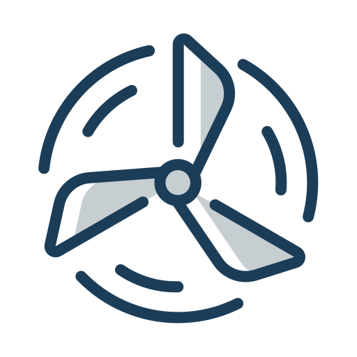 Wind energy Generic Color Omission icon