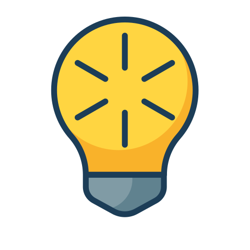 Light bulb Generic Thin Outline Color icon