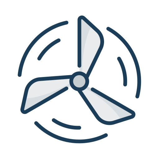 Wind energy Generic Thin Outline Color icon