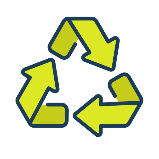Recycling Generic Thin Outline Color icon