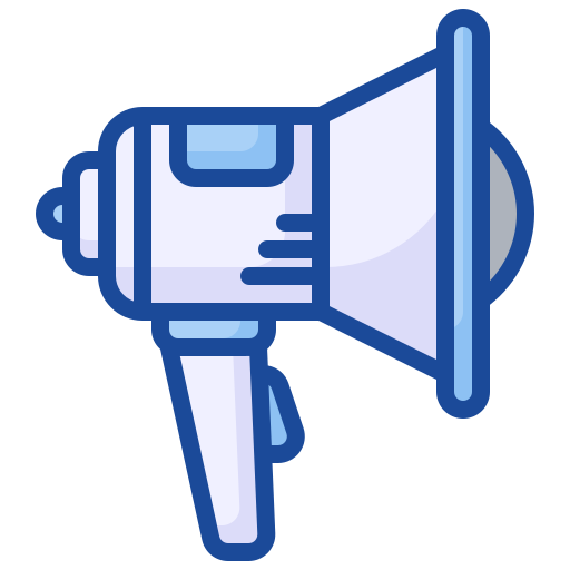 Megaphone Generic Blue icon