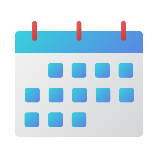 Schedule Generic Flat Gradient icon
