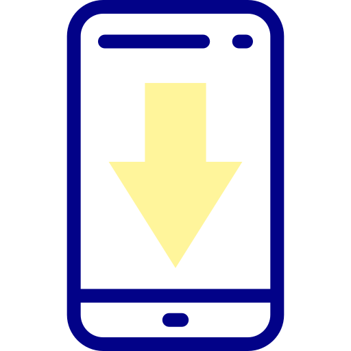 핸드폰 Detailed Mixed Lineal color icon