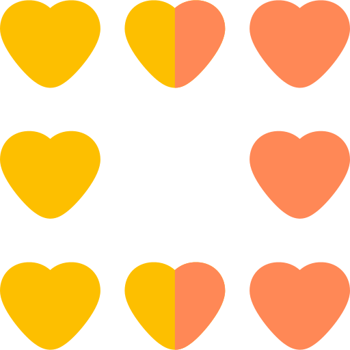 Hearts Basic Rounded Flat icon