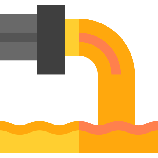 Разлив нефти Basic Straight Flat иконка