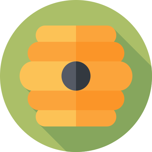 蜂の巣 Flat Circular Flat icon