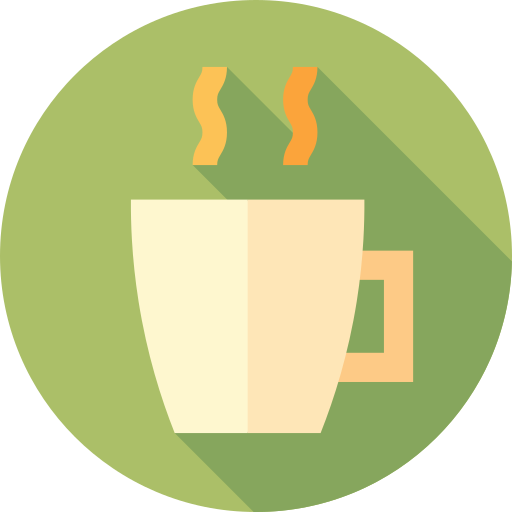 Tea mug Flat Circular Flat icon