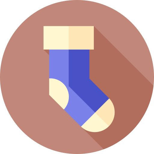 Sock Flat Circular Flat icon