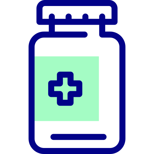Pills Detailed Mixed Lineal color icon