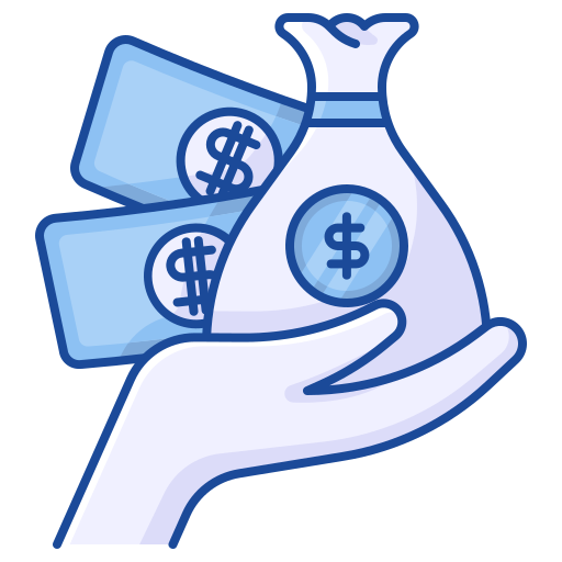 Earn money Generic Blue icon