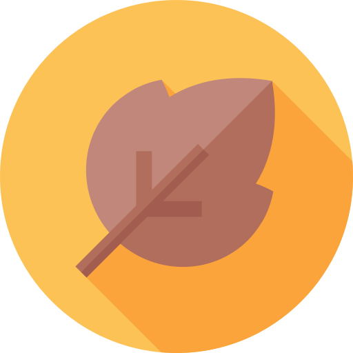葉 Flat Circular Flat icon