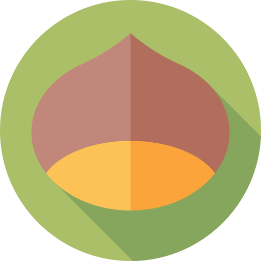 밤나무 Flat Circular Flat icon